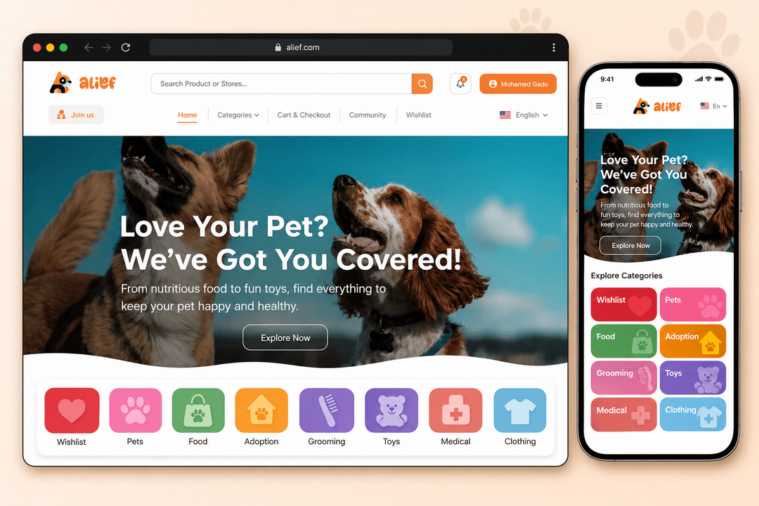 Multi-vendor Pets e-commerce platform