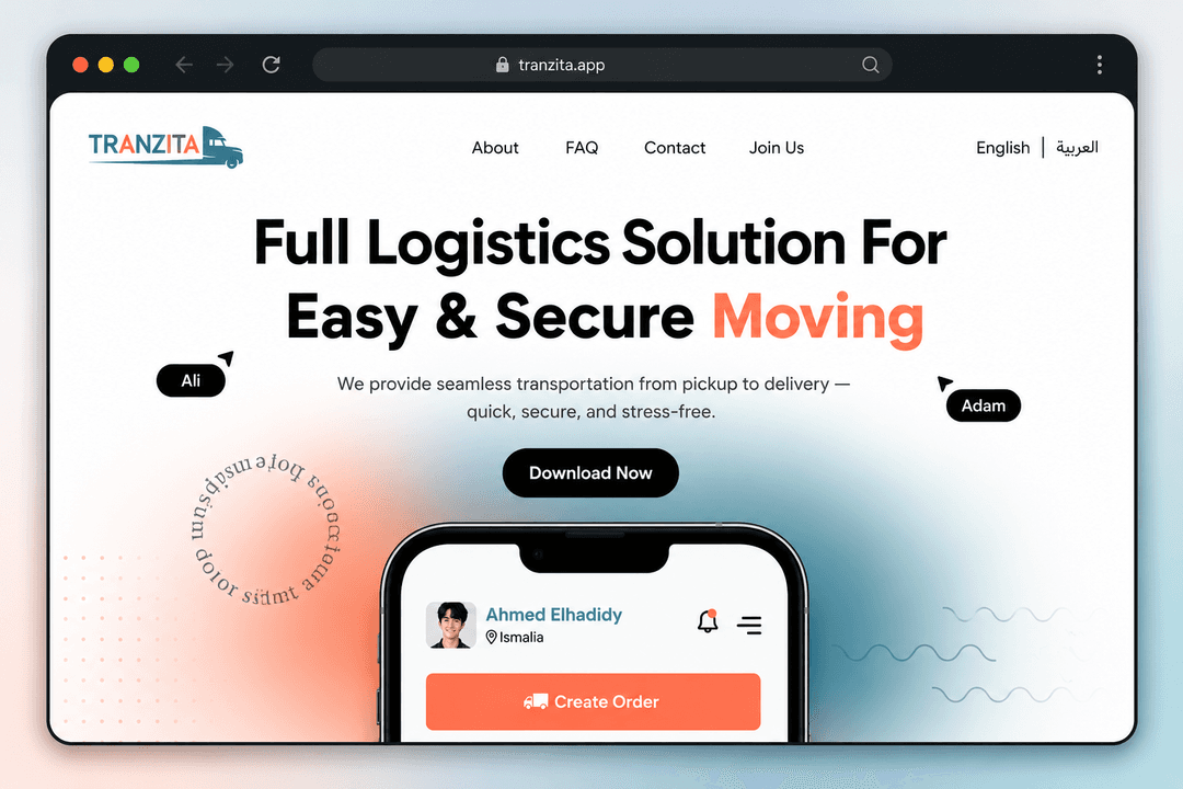 Multi-Language Tranzita Landing Page